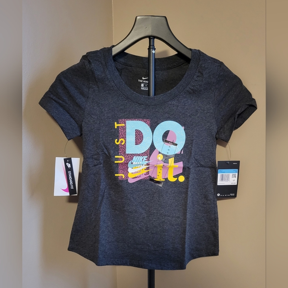 Nike Kids Charcoal Just Do It T-Shirt